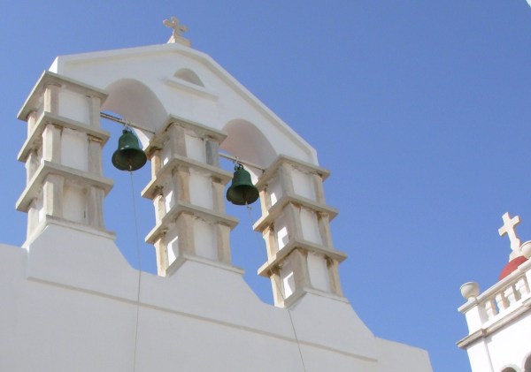 Church bells in Mykonos, Greece 2008