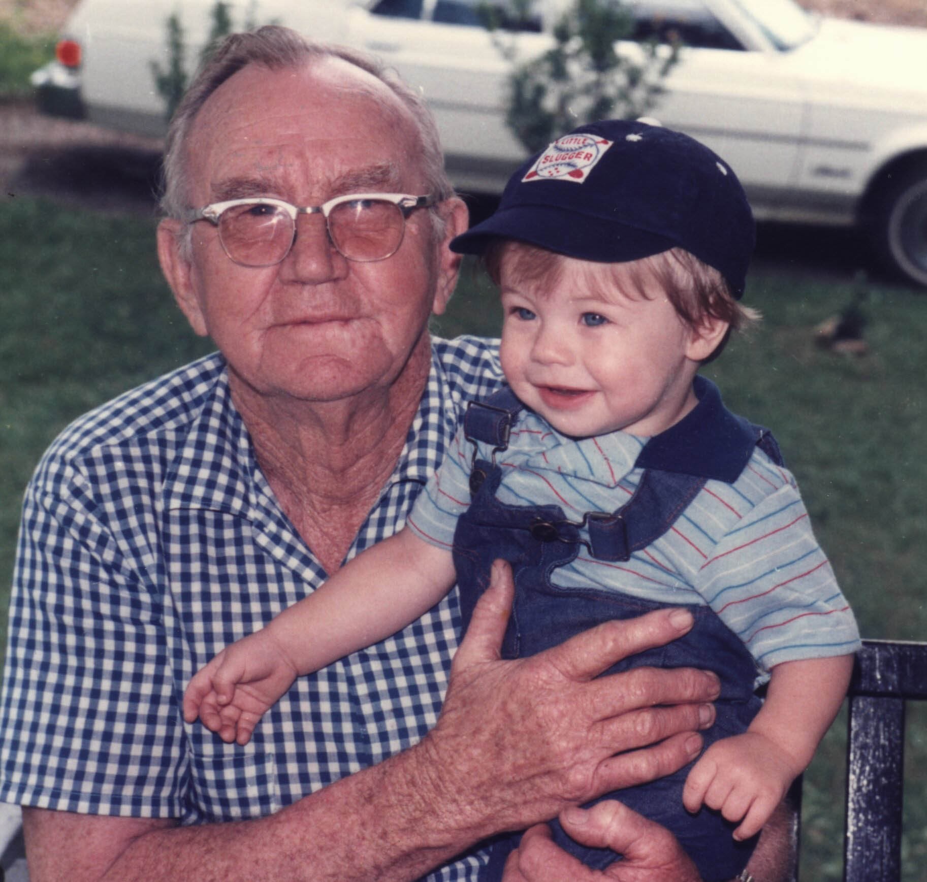Drew with Daddy Oscar