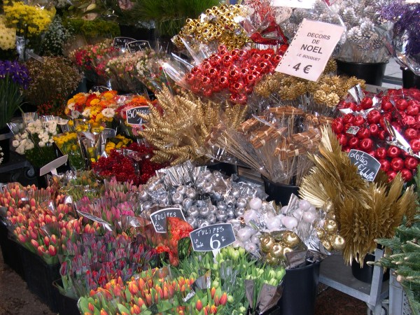 A Paris market in December, 2005