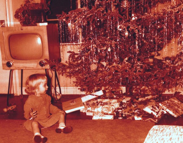 Me in 1958, already dreaming my Christmas dream