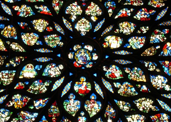 The rose window of Sainte-Chappelle, Paris, 2005