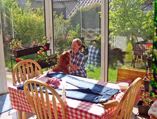 A golden summer moment at Amy's home in Winnweiler, Germany, August 2005
