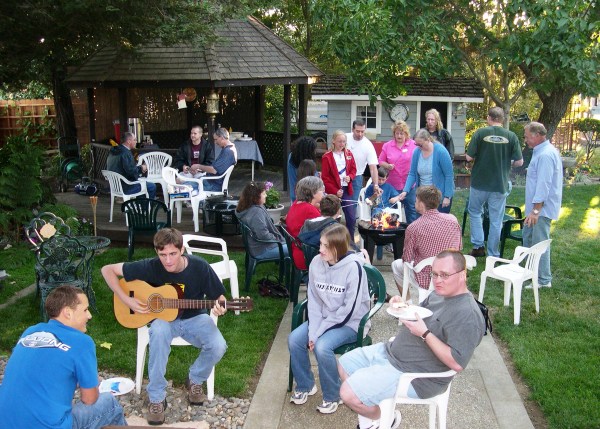 An afternoon cookout with friends in northern California, June 2004
