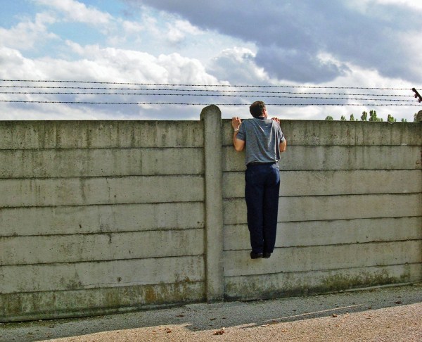 Jeff at Dachau, Germany, August 2005