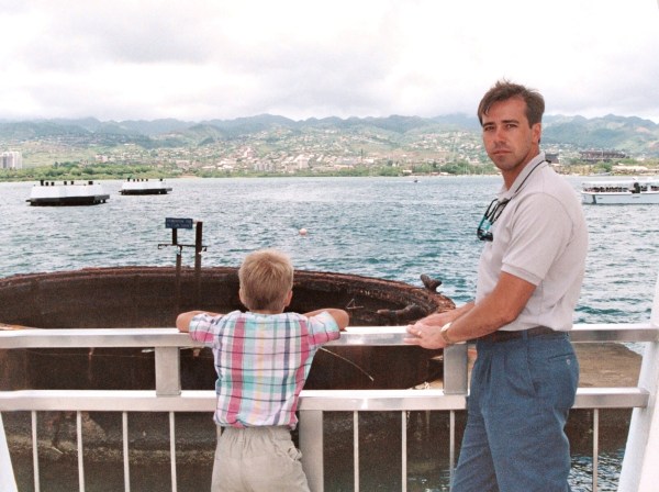 At the Arizona Memorial, 1991