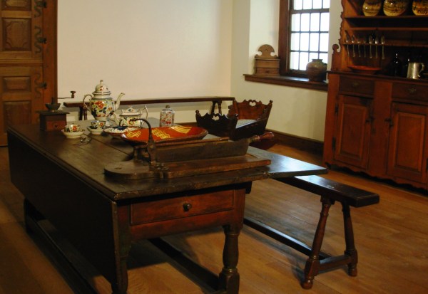 Historic furniture on display at Philadelphia Museum of Art, July 2007/