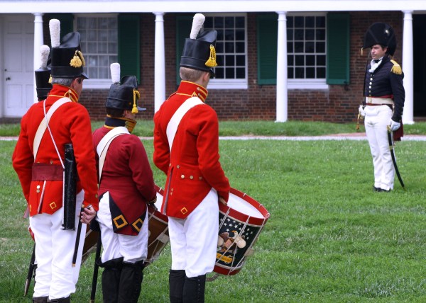 Reenactors bring the past to life at Fort McHenry in Baltimore, Maryland, August 2010