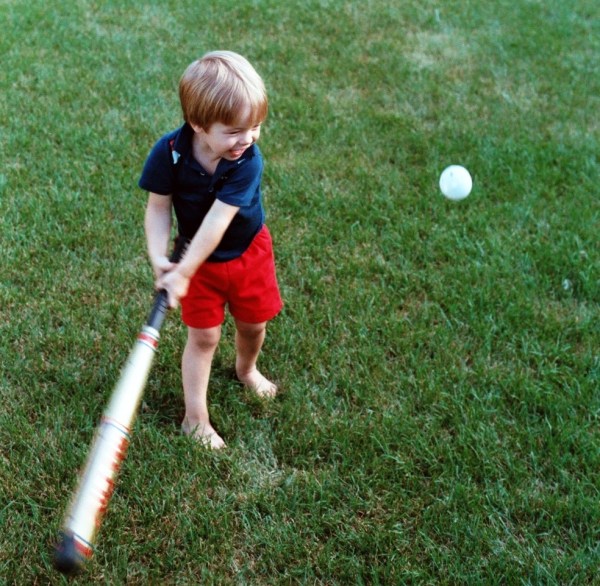 Drew loved baseball from a very early age...with his Daddy's influence, of course! Sometime in 1986, Huber Heights, Ohio.