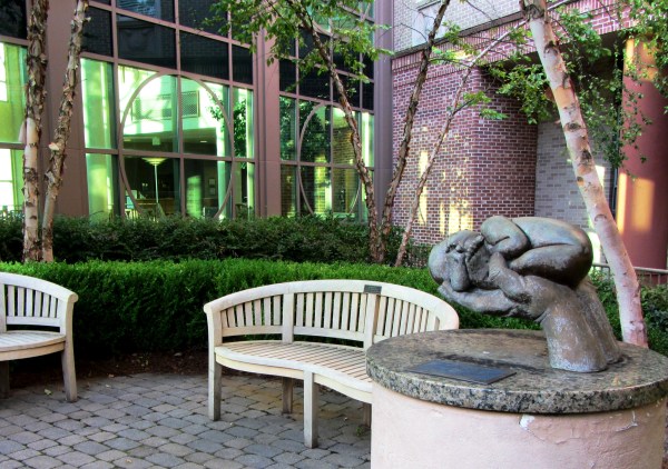 A garden at Northside Hospital in Atlanta, where I spent some memorable hours in July 2013.