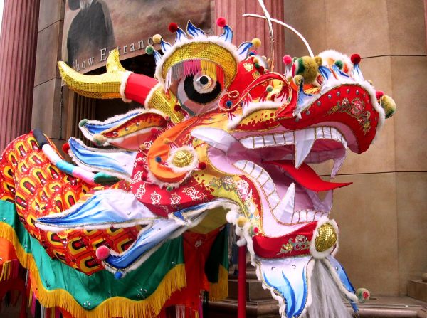 The dragons are formidable, but no match for our faith and tenacity.  Disney's California Adventure Park, July 2004