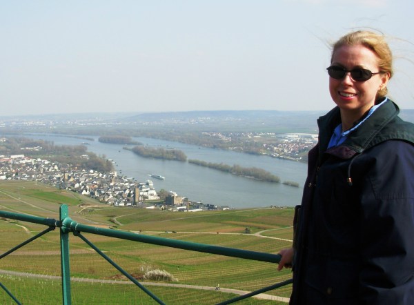This April day was part March, part May, all fun. Overlooking the Rhine River in Germany, April 2007