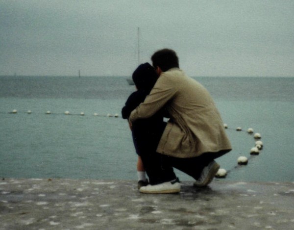 Jeff with Drew at Key West, Florida, winter 1986