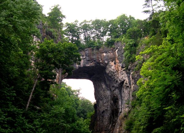 Grace is the bridge that leads us over depths of despair and danger. Natural Bridge, Virginia, July 2005