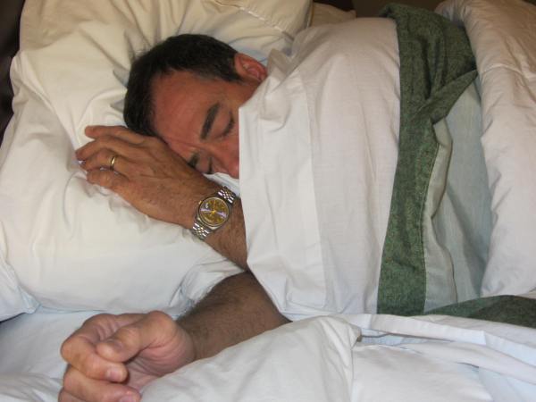 Jeff knows how to sleep well, and it is helping him survive. June 2012