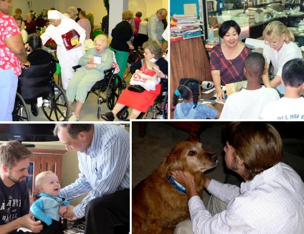 There are all sorts of ways to give the gift of attention. Photos taken 1996-2014