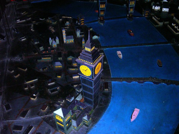 London at night, as seen while flying with my favorite storybook hero, Peter Pan. Walt Disney World's Magic Kingdom, August 2003