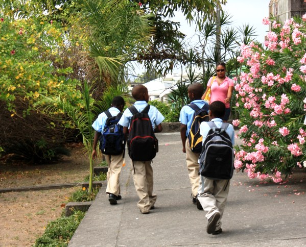 Today's students, like all of us, will learn more outside the classroom than inside it. I photographed these school children in Dominica, March 2010.