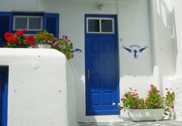 Only one doorway, but its beauty blesses all who see it. Mykonos, Greece, May 2008