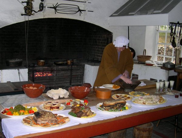 The meals and methods have changed, but not our love of eating, or our need for it. Colonial Williamsburg, Virginia, November 2004