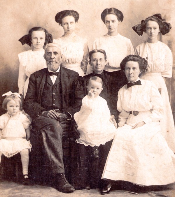 George Washington Bond with the original Bond girls, sometime in the early 1900's.