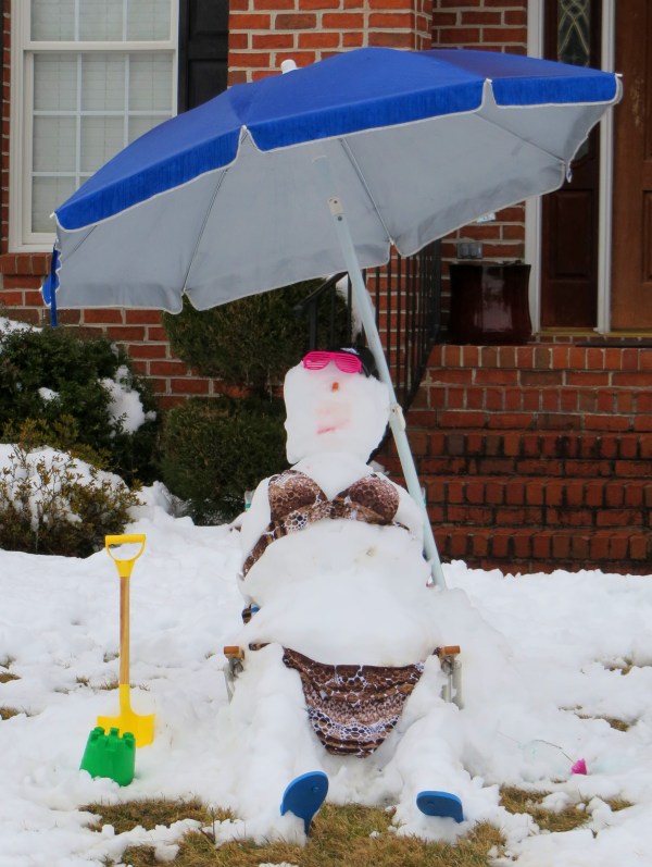 Some were clearly dreaming of warmer days...