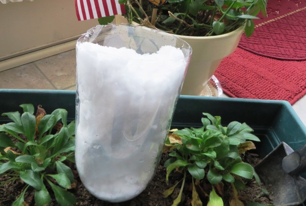 My houseplants seem to love snow, and this is an easy way to feed them.