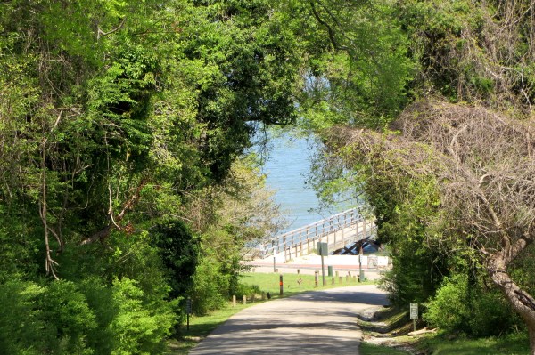 Yorktown garden stroll, pier April 2015