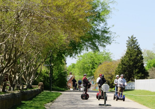 Yorktown garden stroll Segways April 2015