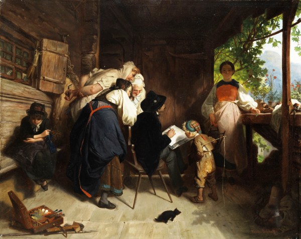 Several people were the subjects of this artist's attention. By Friedrich Bischoff (1819–1873) Public domain, via Wikimedia Commons