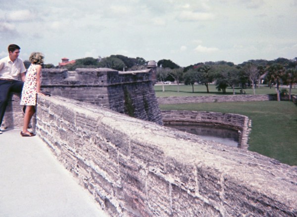 Eric and me at Castillo de San Marcos, Florida, sometime in the 1960's