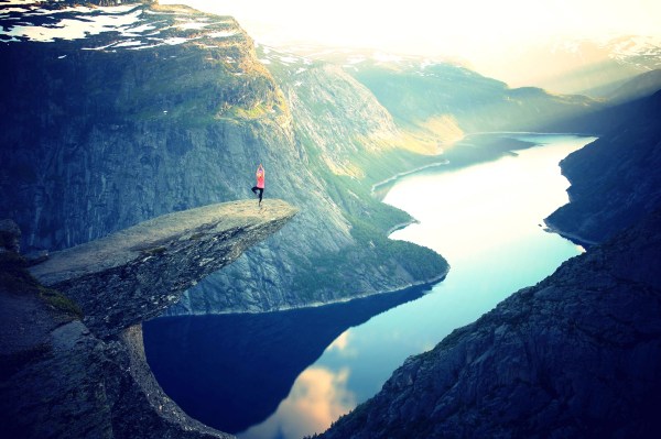 Isolated, or independent? Triumphant or terrified? You get to choose! Public domain photo by Julia Caesar, shared via Pexels