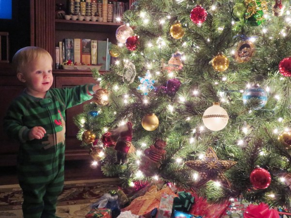 Grady is never more fun than at Christmas time. Alexandria, December 2014