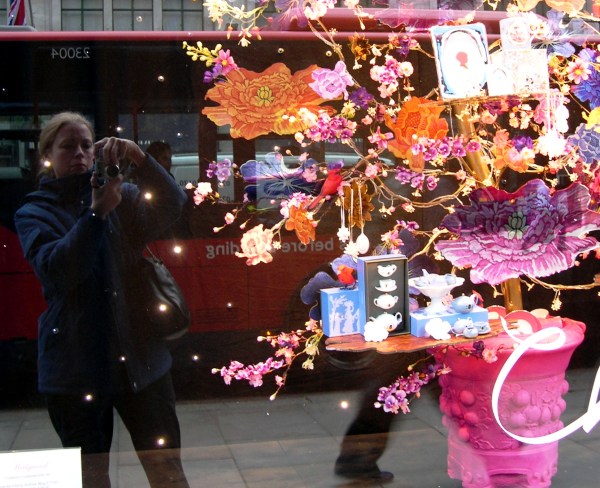 I caught myself admiring a lovely Wedgwood tea set, London, November 2005