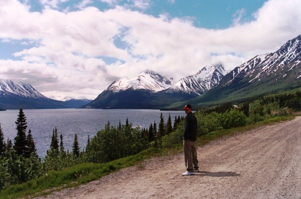 Let the distant vision enhance the beauty of where you are now. Drew on a road in the Yukon, June 2000