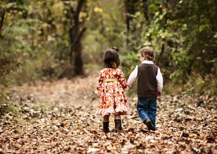 Twins Bailey and Braxton take a stroll together. Photo courtesy of their parents.