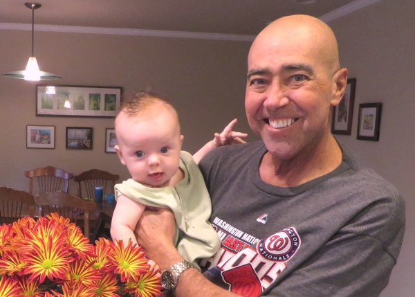 Owen with his PaPa, September 14, 2016