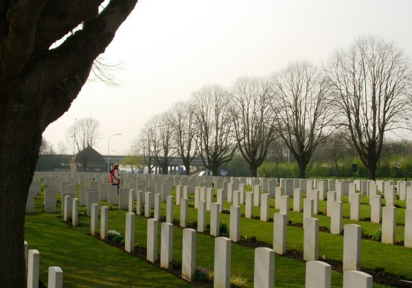 From Flanders Fields to Arlington and many points in between, Amy has walked a long and winding road with me. Ieper, Belgium, March 2007