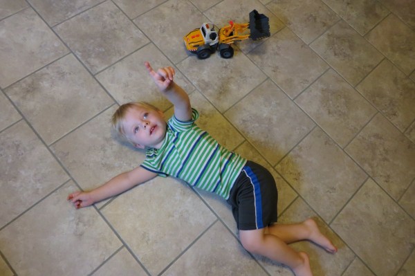Grady in our Alexandria kitchen, July 2016