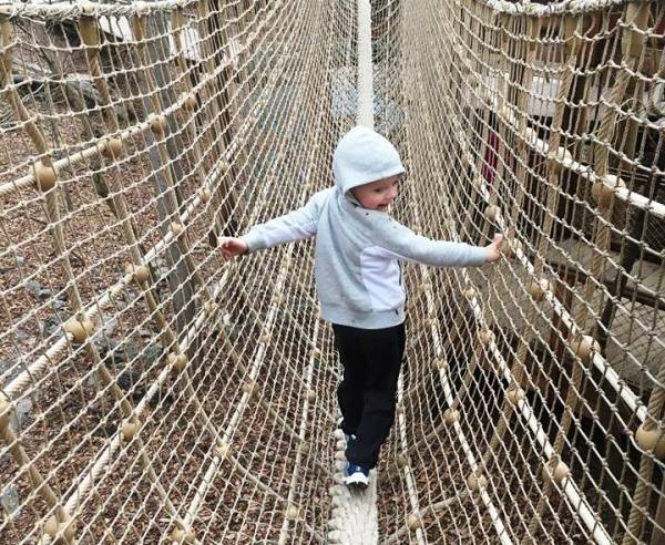 Grady was far ahead of me when I zoomed in for this shot. Atlanta, December 2016 ERROR! I did NOT take this photo-- I stole it off Megan's Facebook page, but it was an honest mix-up because I put it in the same computer folder. Same place, different day; this was made in January, 2017. SORRY!