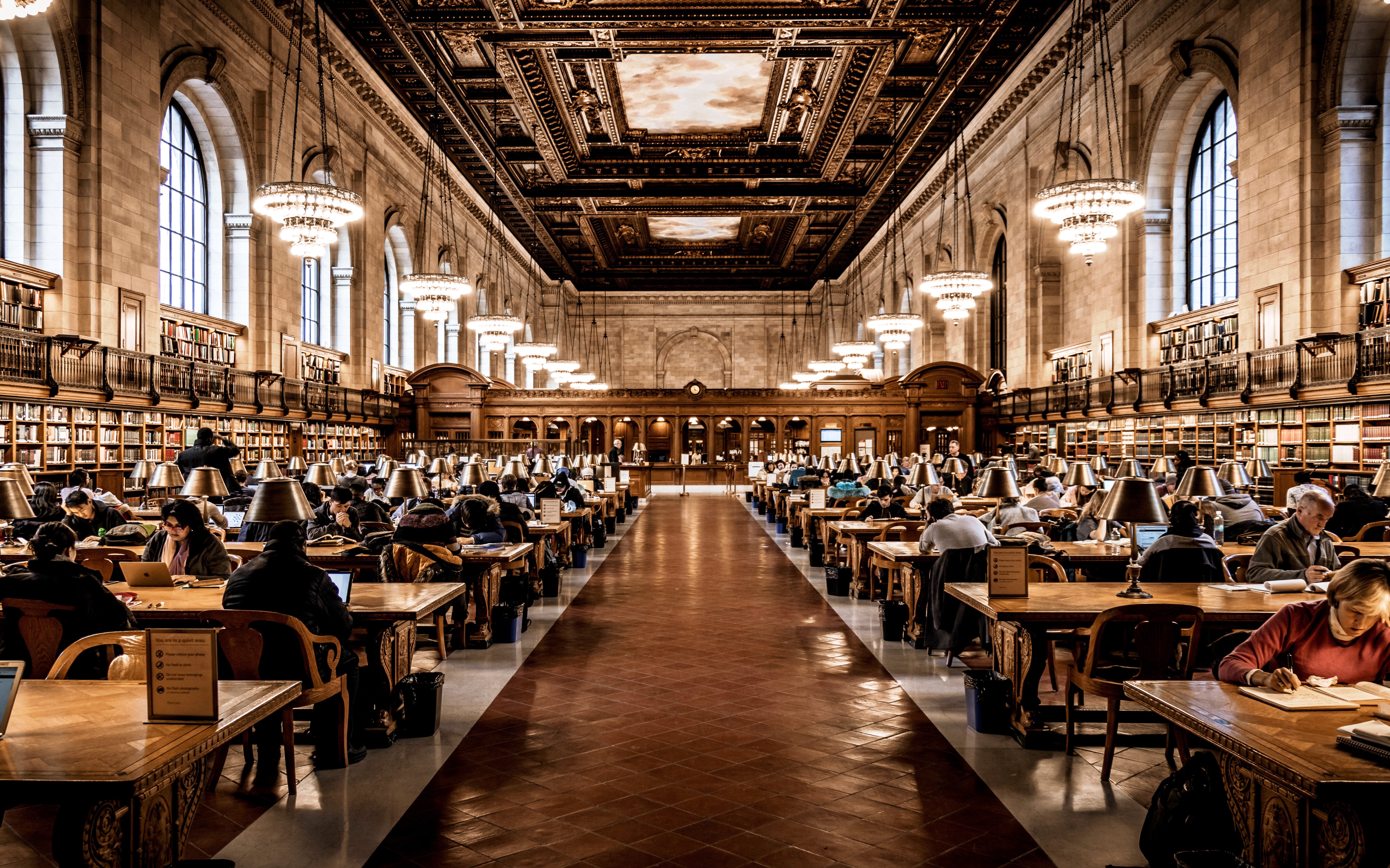 Nyc Library Roo There sat the world | Defeat Despair