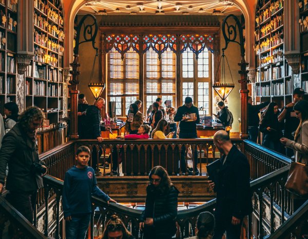 Livraria Lello, Porto, Portugal, photo by